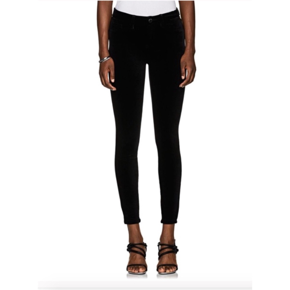 Blank NYC Crybaby Velvet High Waisted Skinny Jeans